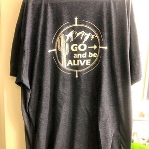 “Go and Be Alive” alivechurch.com Graphic T-Shirt for Men